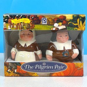 Publix The Pilgrim Pair ENCORE EDITION‎ Thanksgiving Salt & Pepper Shakers Set